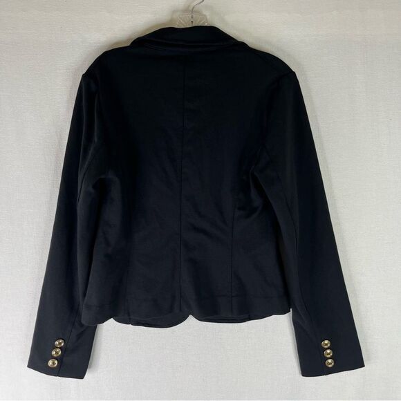 Cato Blazer Women’s Black Notched Lapel One Button Business Casual Jacket Small - Picture 5 of 10